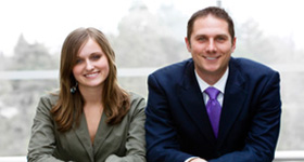 Young business administration MBA students.