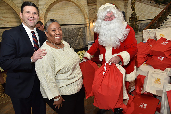 santa at toy drive 2016 