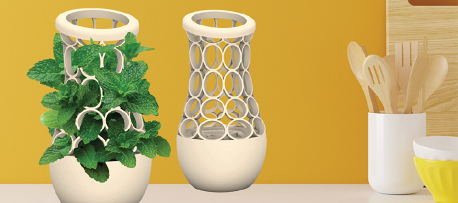 Rendering of Home Fresh Garder in a kitchen setting.