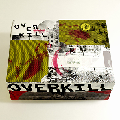 Taylor Murphy Overkill pest control project with cockroaches on front