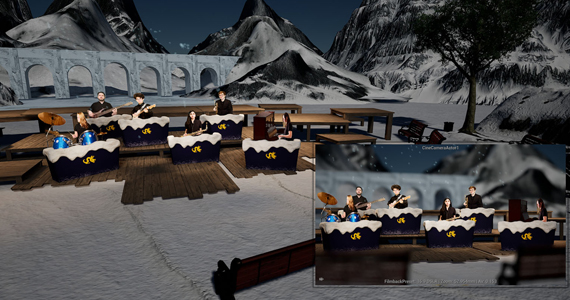 Musicians in a virtual wonderland